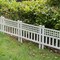 Gardenised Plastic Outdoor Decor Garden Flower Edger Fence, Border, 4 Panels, White QI004112W.4 - alternate 4
